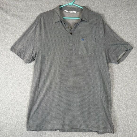 Travis Mathew Mens Size Large Pullover Golf Shirt Polo Gray Short Sleeves - Picture 1 of 8